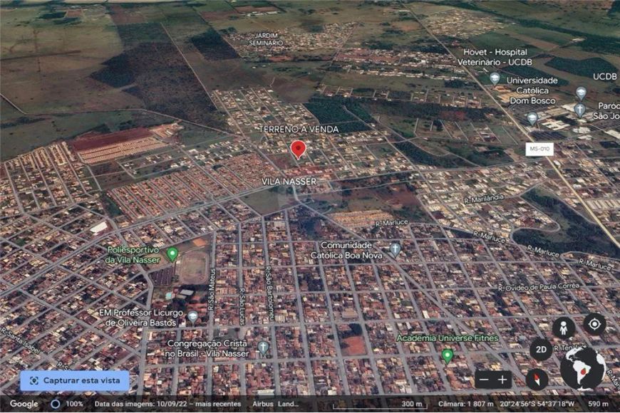 Terreno 250m² a venda no Bairro Morada dos Deuses a 01 quadra da avenida principal