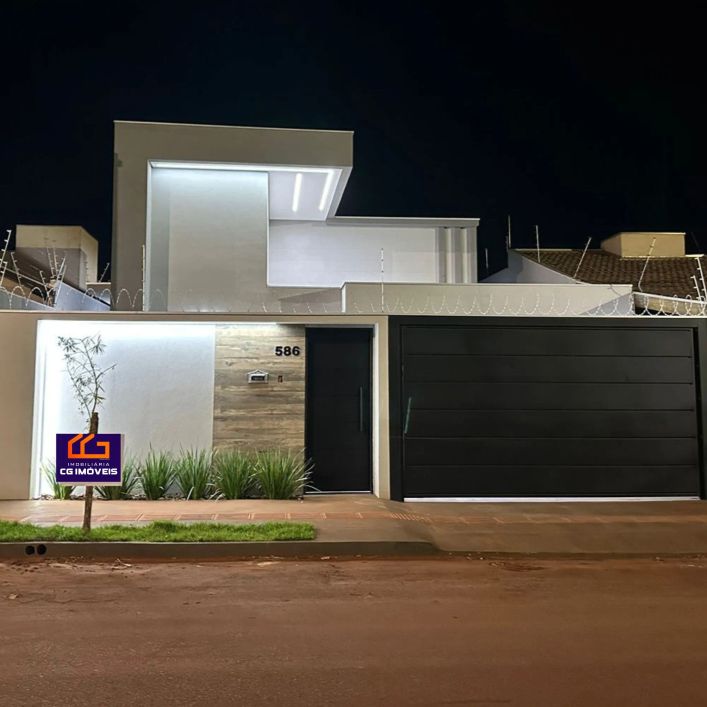 Casa á venda com 3 quartos sendo 1 suíte com piscina Jardim das Nações em Campo grande - MS