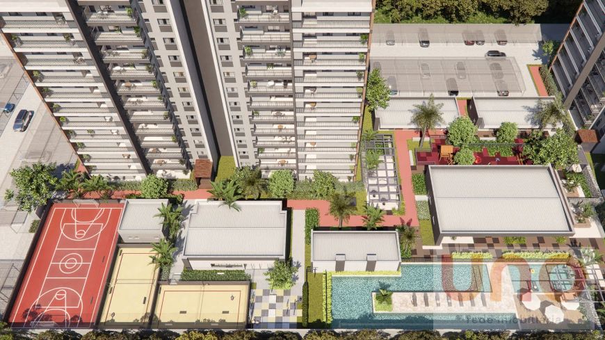 Arbo Apartamento com 1 quarto e churrasqueira na varanda no Jd. Veraneio