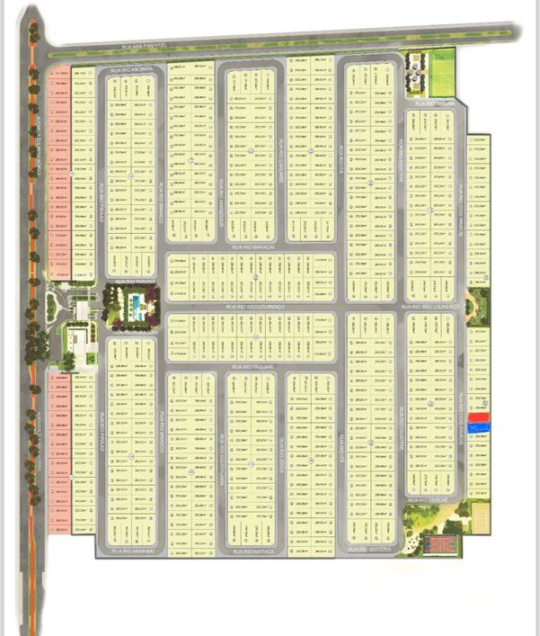 Dois terrenos de 250 m2 quadra 20 lote 10 e 11 no Residencial Santa Inês