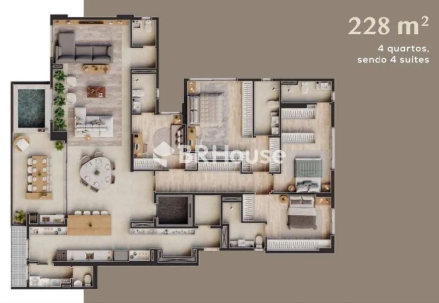 Royal Park | Cobertura 3 quartos, sendo 2 suites
