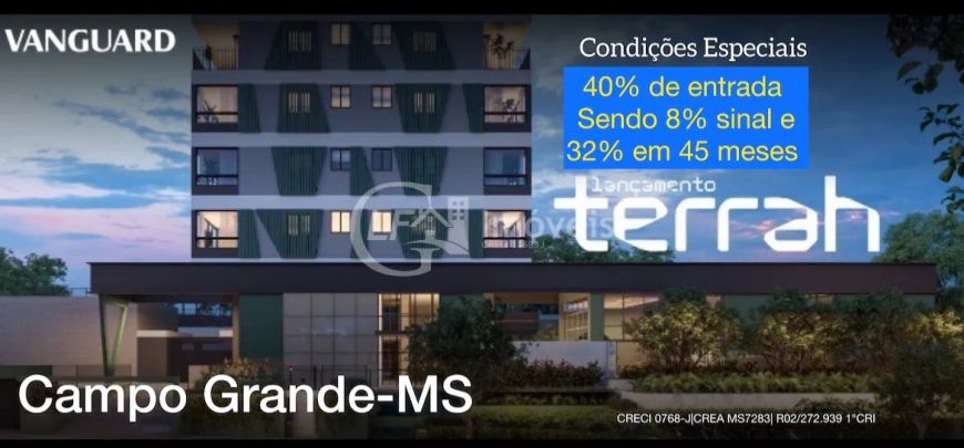 Apartamento à venda em Campo Grande-MS, bairro Carandá Bosque: 3 quartos, 1 suíte, 107m² de área. Ve