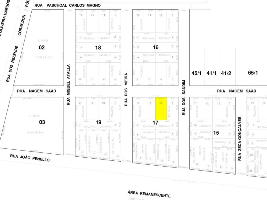Terreno para Venda em Campo Grande, Jardim Monte Alegre