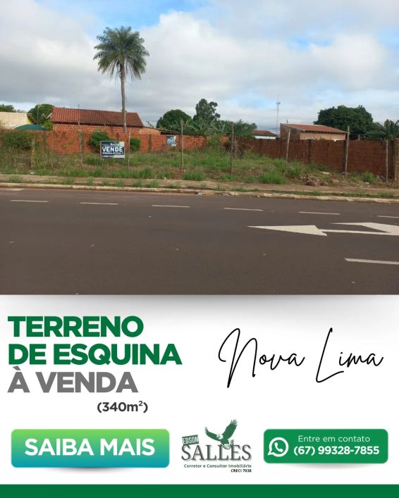 Terreno para venda com 340 metros quadrados em Nova Lima - Campo Grande - MS