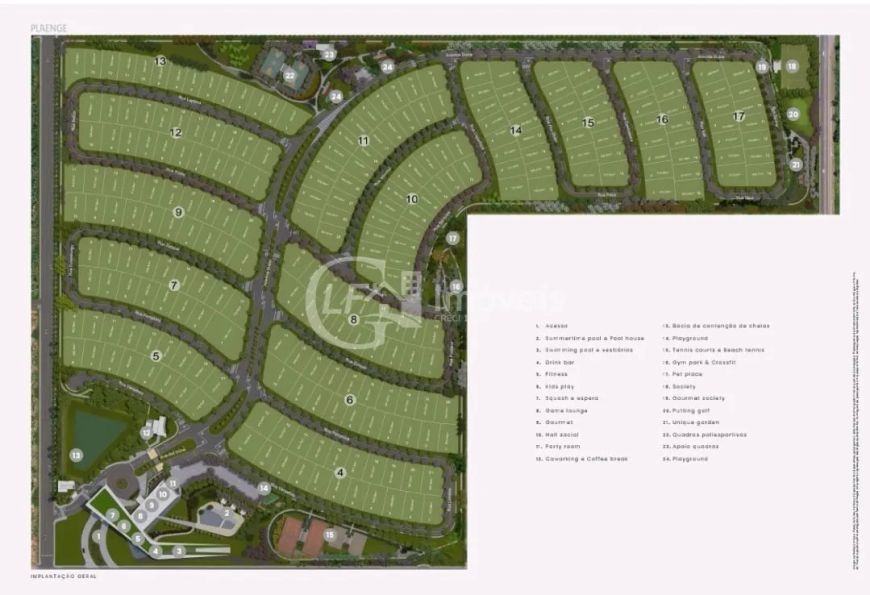 Terreno em Condomínio à Venda em Campo Grande-MS, Bairro Jardim Veraneio, 519,68 m² de Área