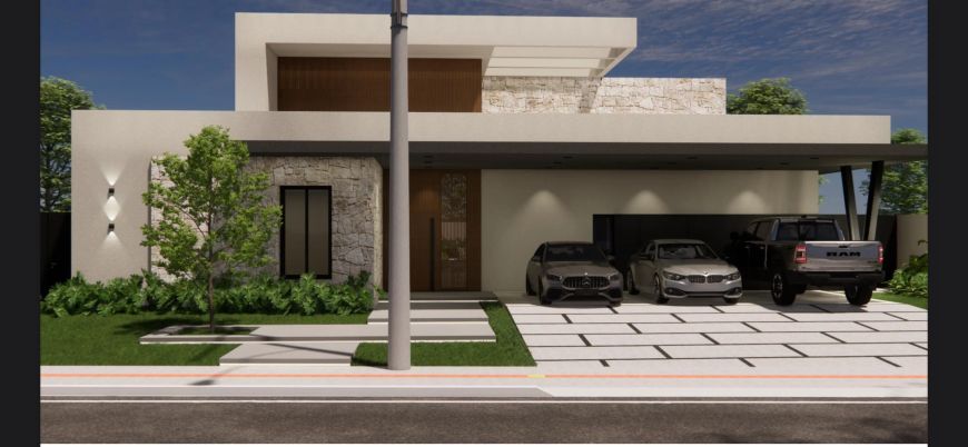 Linda Casa Térrea com 4 Suítes e Piscina - Terras do Golfe
