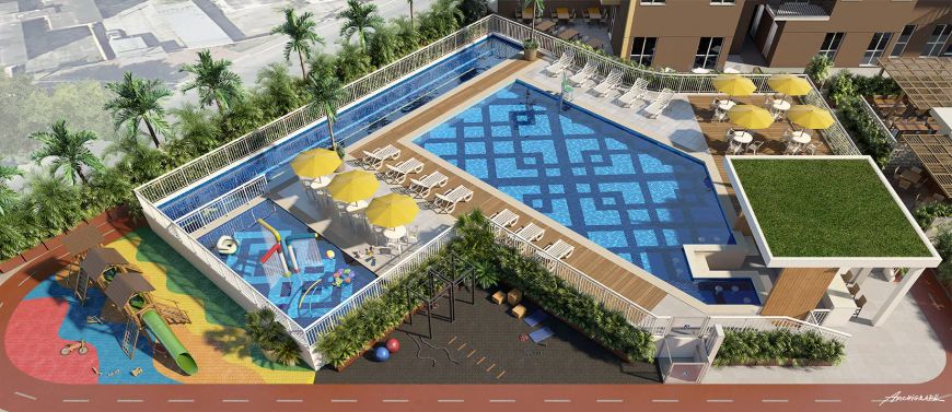 Imóvel para venda possui 53 metros quadrados com 2 quartos em Santa Catarina - Nova Iguaçu - RJ