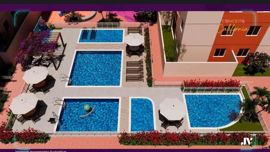 Apartamento para venda com 45 metros quadrados 2 quartos no condominio conceito california