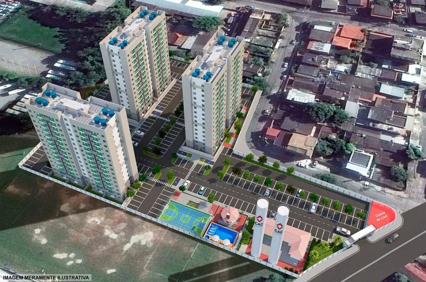 Apartamento para venda possui 57 metros quadrados com 2 quartos