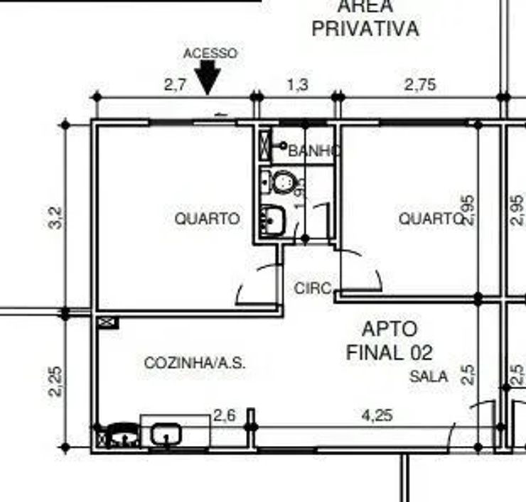 Apartamento para Venda em Nova Iguaçu, Jardim Alvorada, 2 dormitórios, 1 banheiro, 1 vaga