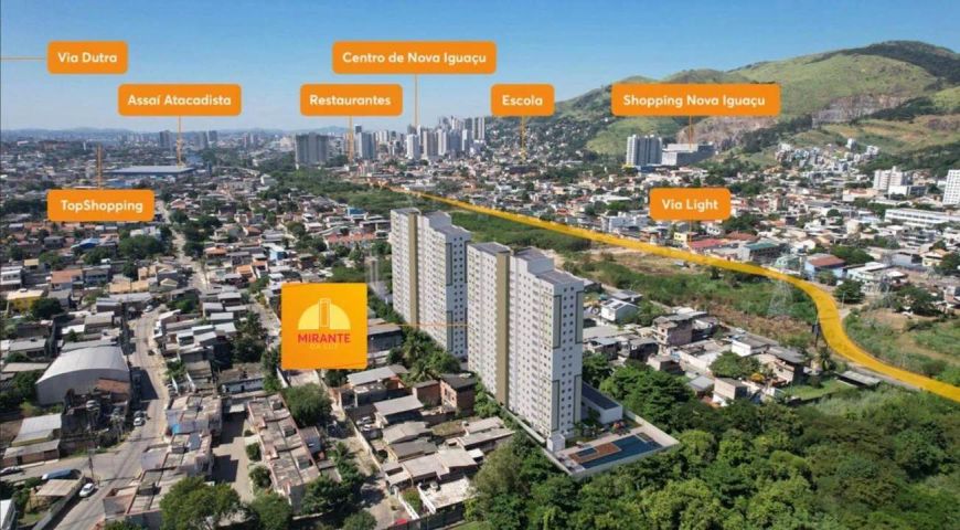 Apartamento para Venda em Nova Iguaçu, da Luz, 2 dormitórios, 1 banheiro, 1 vaga