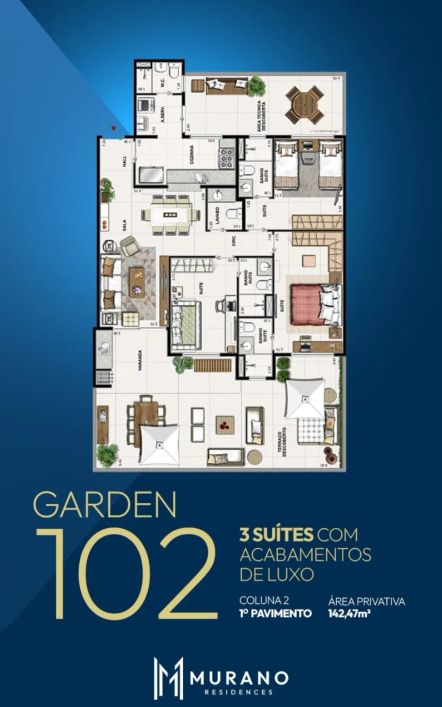 Apartamento 3 suítes - Centro Nova Iguaçu