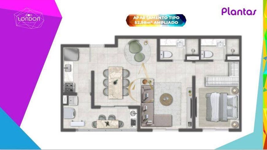 APARTAMENTO PARA VENDA - CONDOMÍNIO DUO LONDON - NOVA IGUAÇU - (TABELA DE DEZEMBRO)