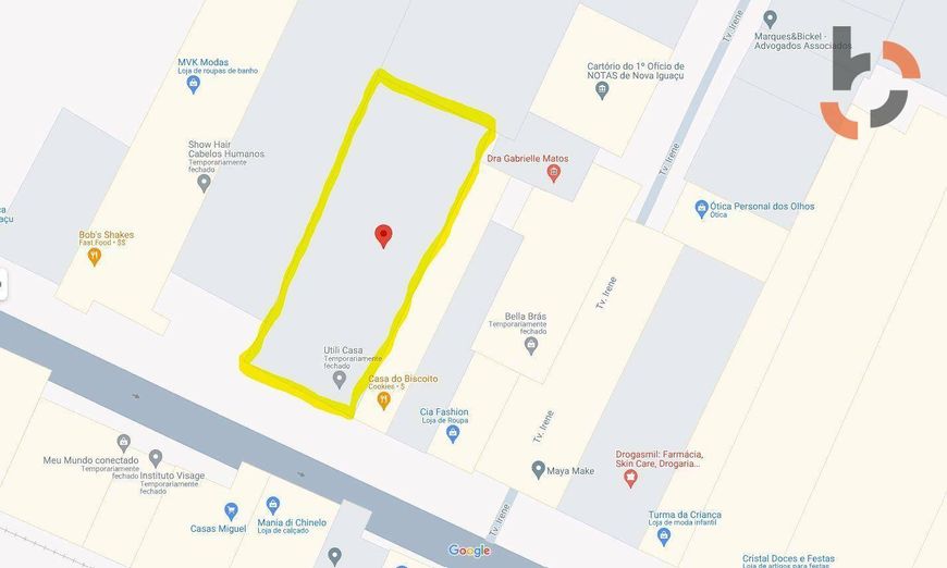 Terreno à venda, 220 m² por R$ 4.000.000,00 - Centro - Nova Iguaçu/RJ