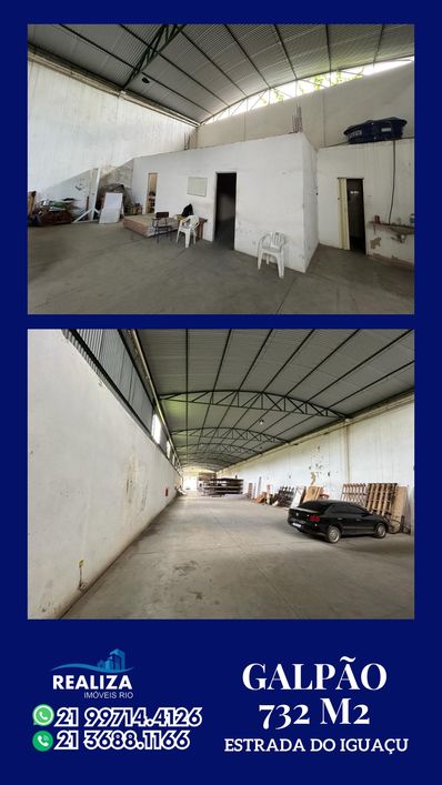 ealiza Imóveis - VENDO EXCELENTE GALPÃO COMERCIAL COM 732M2 NA ESTRADA DO IGUAÇU.