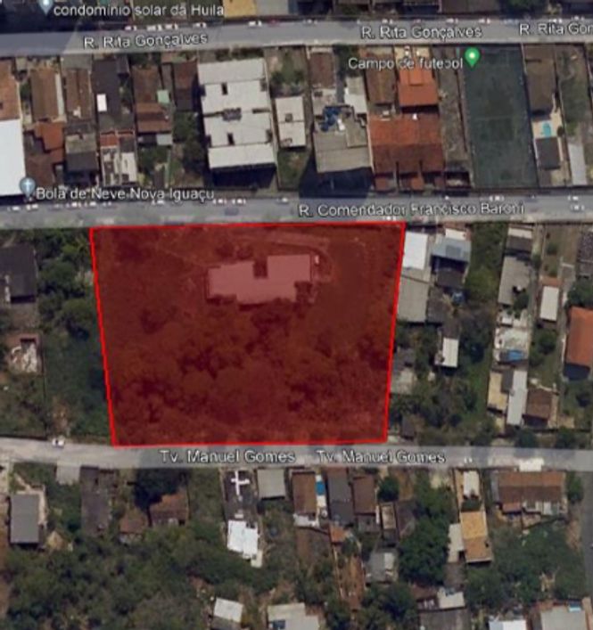 Lote/Terreno para venda possui 5135 metros quadrados em Centro - Nova Iguaçu - RJ