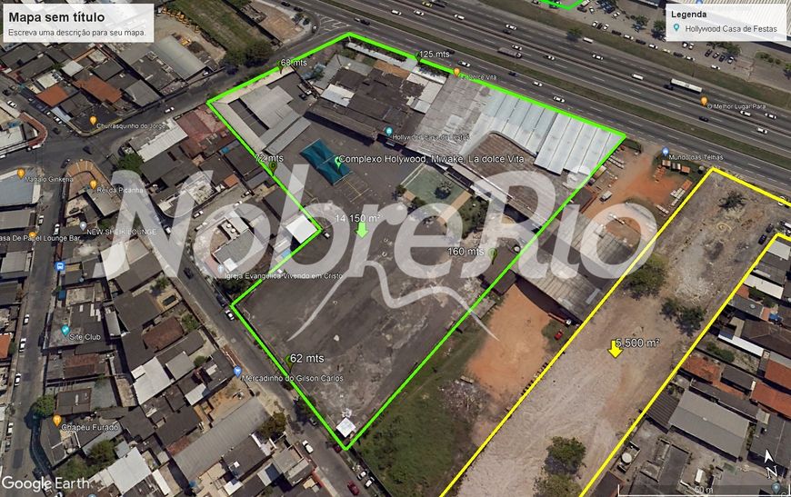 Imóvel para venda possui 14000 metros quadrados de frente para a Dutra