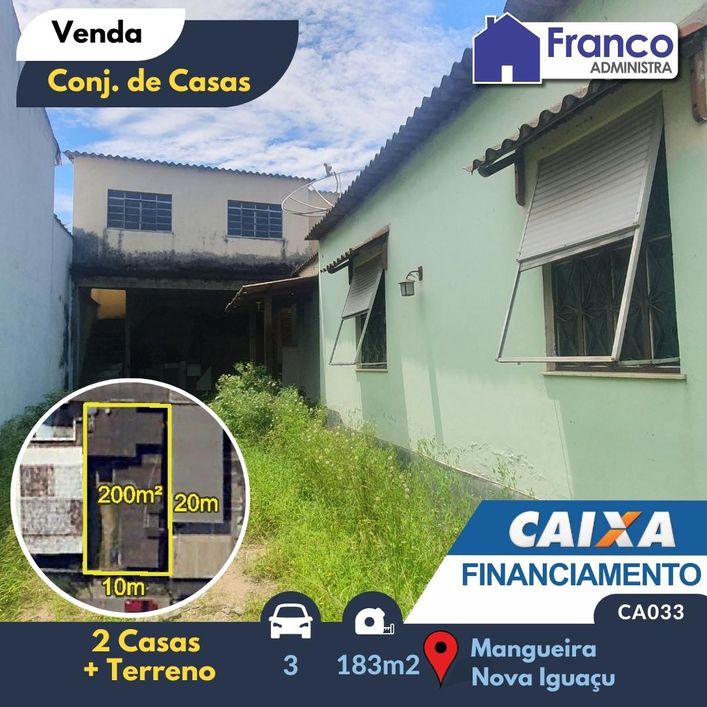 Casas 2 quartos - Danon - Nova Iguaçu - RJ