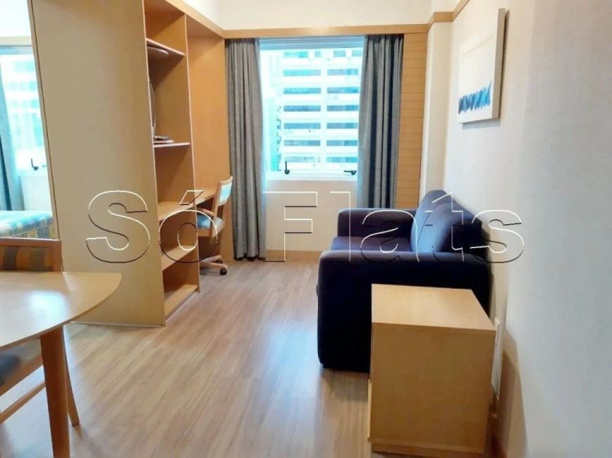 Paulista Classic, flat disponível para locação contendo 28m², 1 dormitório e 1 vaga de garagem.