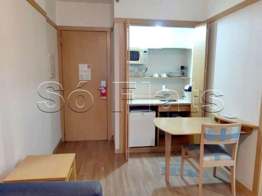 Paulista Classic, flat disponível para locação contendo 28m², 1 dormitório e 1 vaga de garagem.