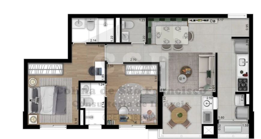 APARTAMENTO RESIDENCIAL em OSASCO - SP, BELA VISTA