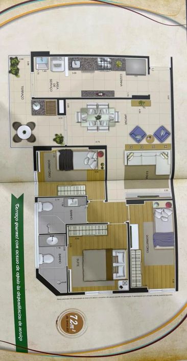 Apartamento 72 metros quadrados com 3 quartos em Vila Osasco - Osasco - SP