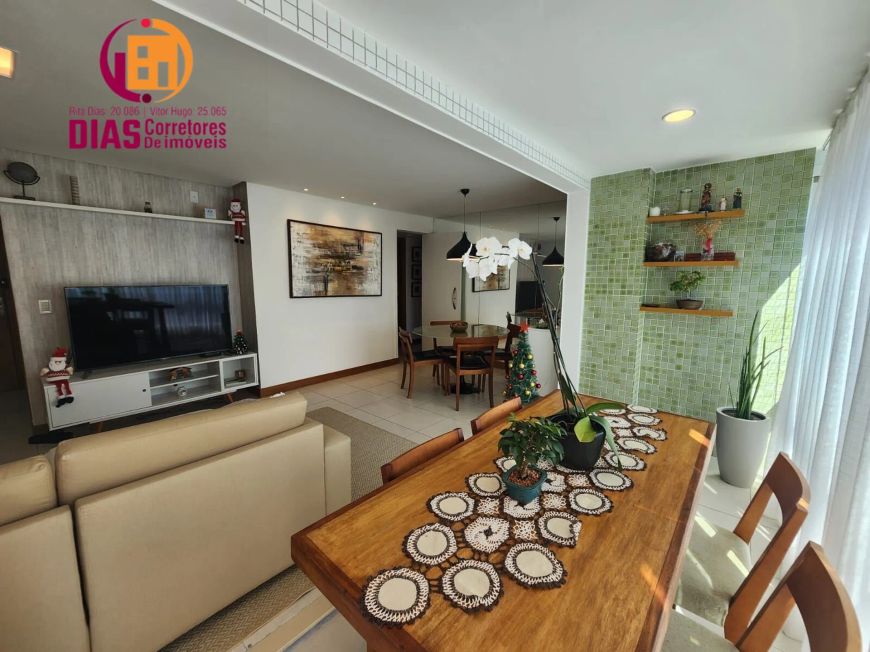 Vendo Apartamento no Alphaville I com 83m2, nascente com varanda gourmet panorâmica, suíte, escritór