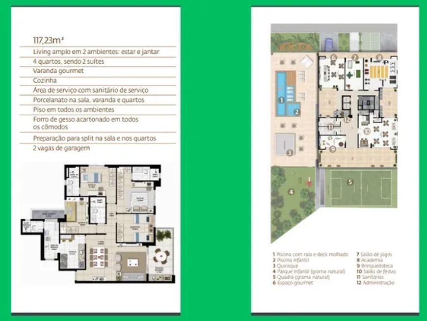 Apartemento 4/4 sendo 2 suites, varanda gourmet e 2 vagas -Pituba