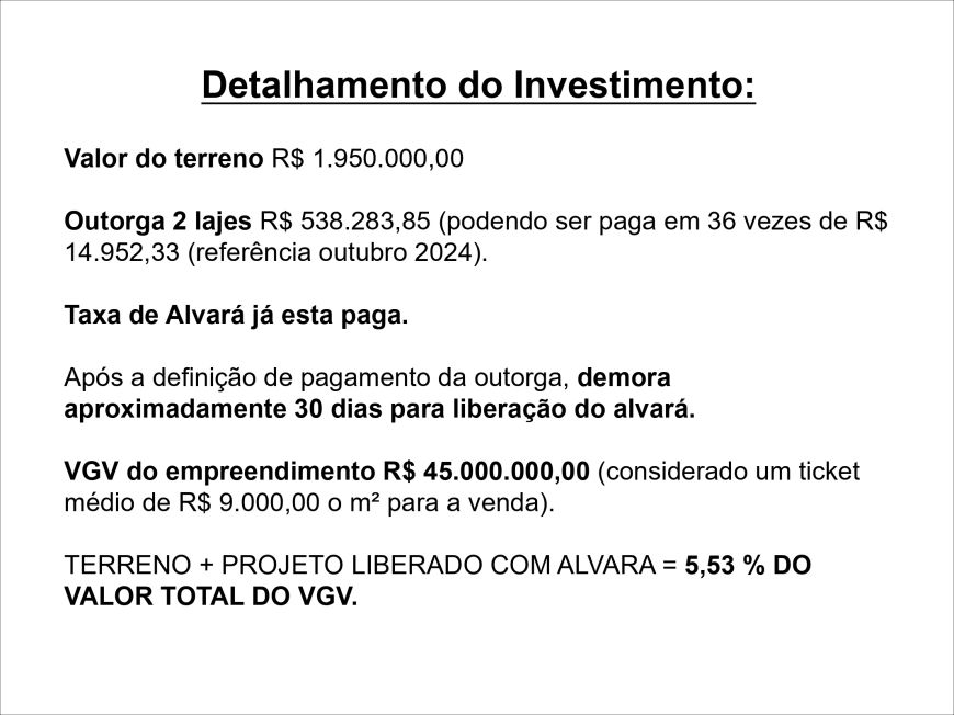TERRENO NO GLÓRIA COM PROJETO APROVADO PARA EDÍFICIO DE ALTO PADRÃO COM 12 PAVIMENTOS
