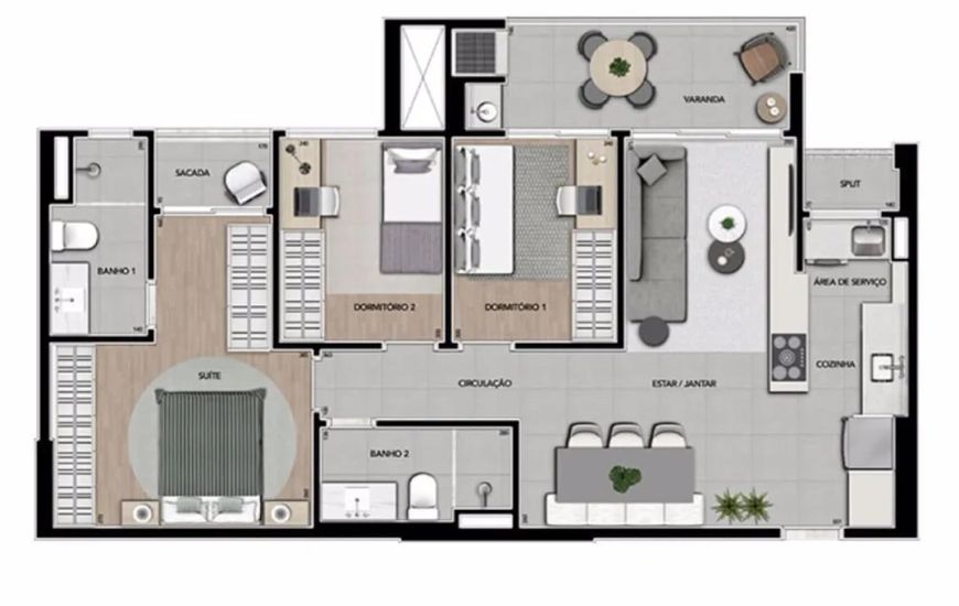 Apartamento no Edifício Tay com 3 dormitórios à venda, 87 m² por R$ 810.000 - Gleba Palhano - Londri