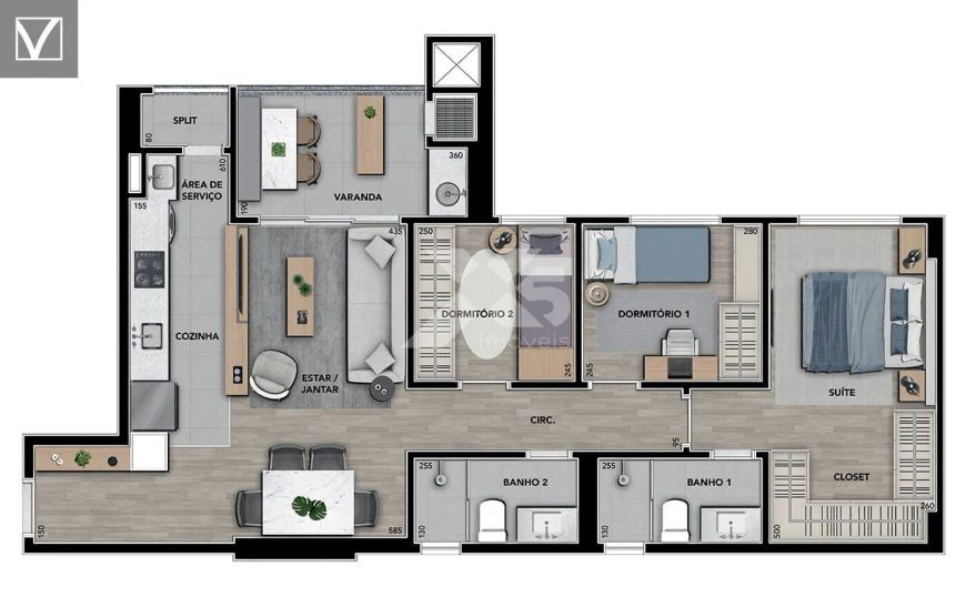 Wood - Apartamento 2 Quarts à Venda no Terra Bonita, Londrina - Lançamento na Planta!