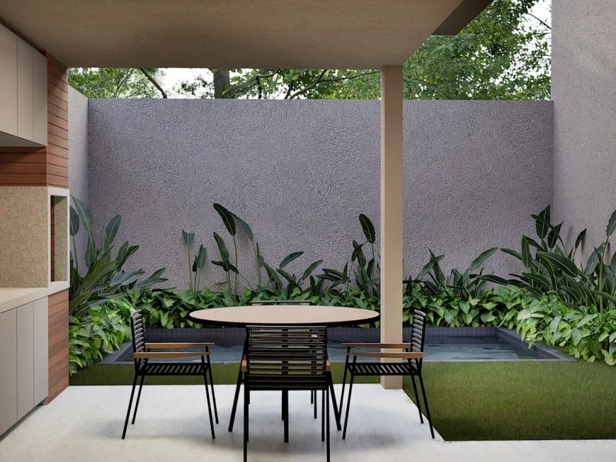 Casa nova com piscina próximo da Av. Santos Dumont