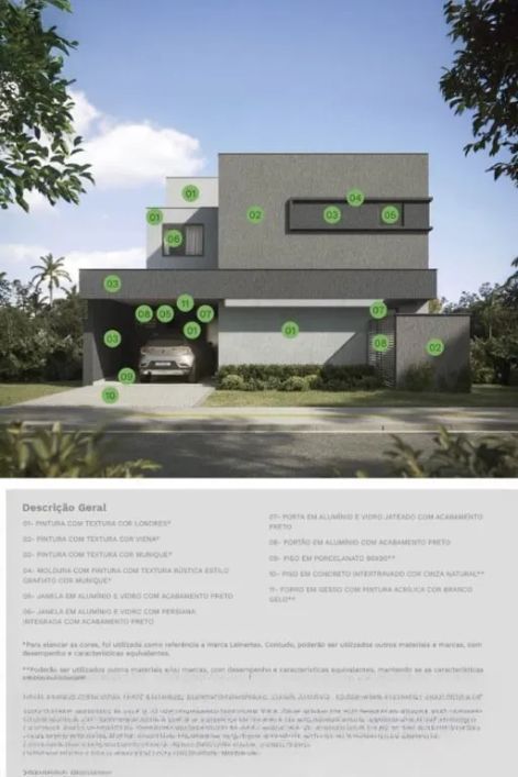 Sobrado de 167 m² com 03 suítes à venda por R$ 1.328.804 no Jardins Cannes - Aparecida de Goiânia
