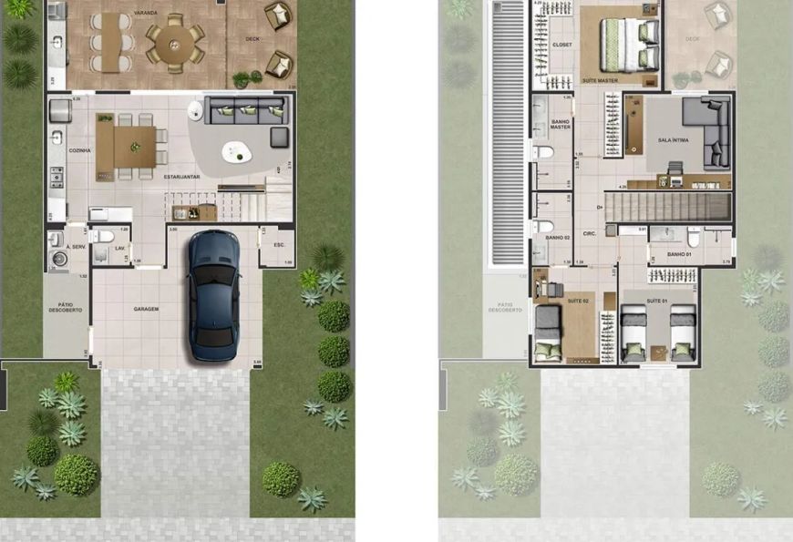 Casa Jardins Marselha Casa em Condomínio com 4 Quarto(s) e 4 banheiro(s) à Venda, 181 por R$ 1.372.0