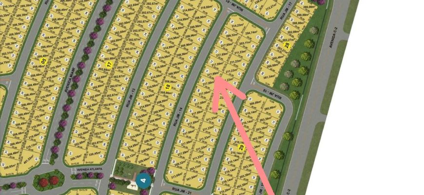 Ágio Lote Jardins Miami 217,69 m2 Condomínio Fechado FGR Lote à Venda, 217.69 por R$ 284.632,64 no s