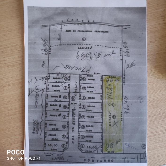 Terreno para venda possui 2411 m² Bairro Cardoso Continuação