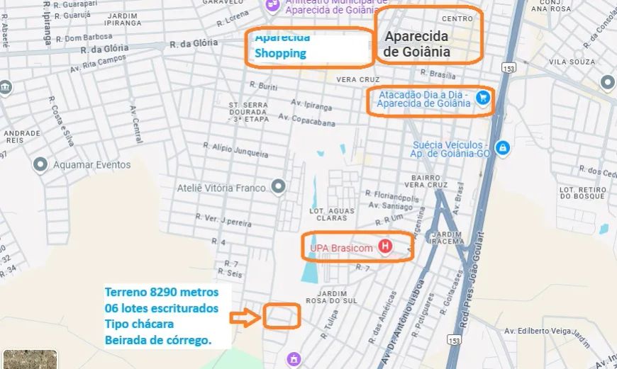 Imóvel para venda tem 8290 metros quadrados em Jardim Rosa do Sul - Aparecida de Goiânia - GO