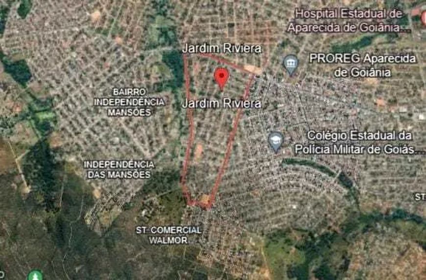 Terreno à Venda 5.500 m² no Jardim Riviera em Aparecida de Goiânia-GO.
