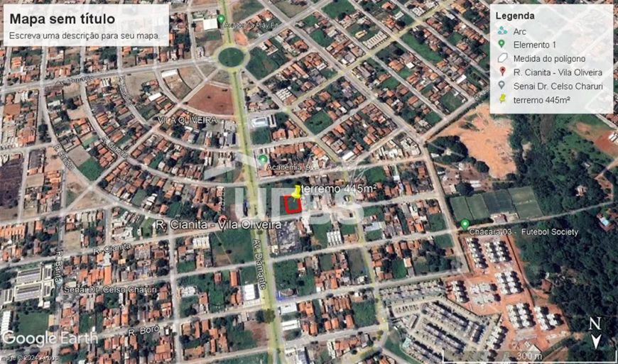 Terreno com 390 m² na Vila Oliveira, Aparecida de Goiânia