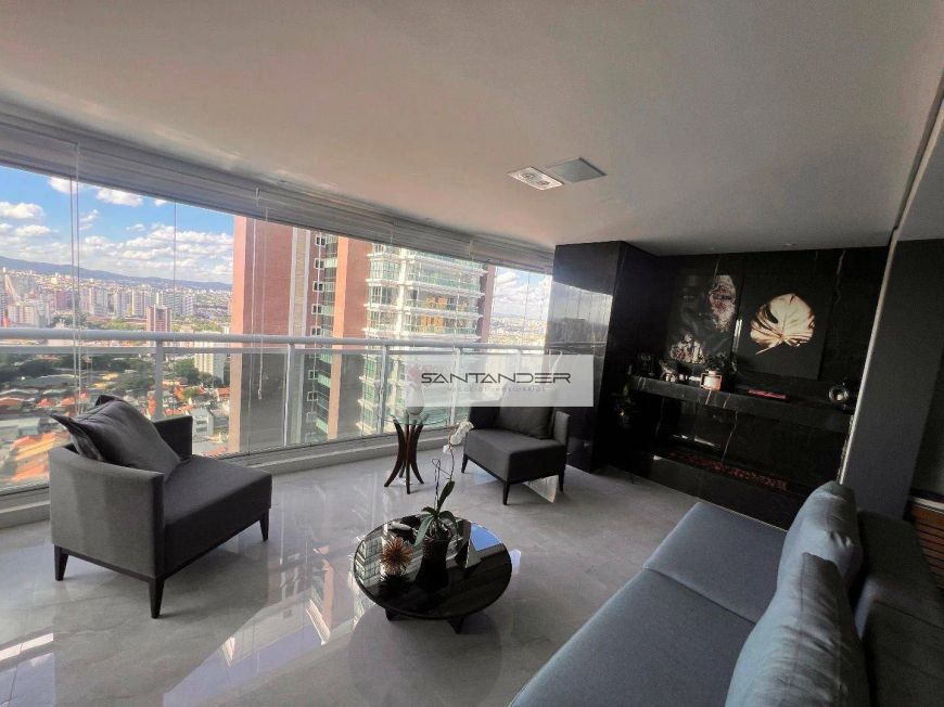 Apartamento Alto Padrão Tatuapé - 172 m², 3 suítes, sala 3 ambientes Varanda Gourmet, Lareira - 6 va