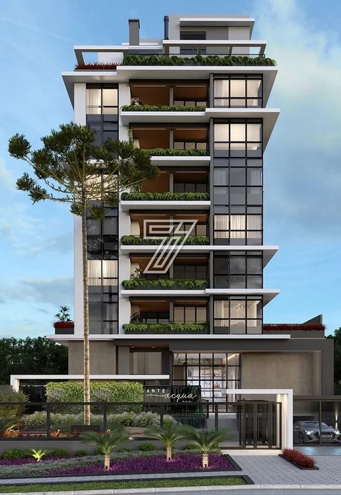 Apartamento a venda com 128m2 Privativos de 3 suites na Bento Viana- Água Verde - Curitiba - PR