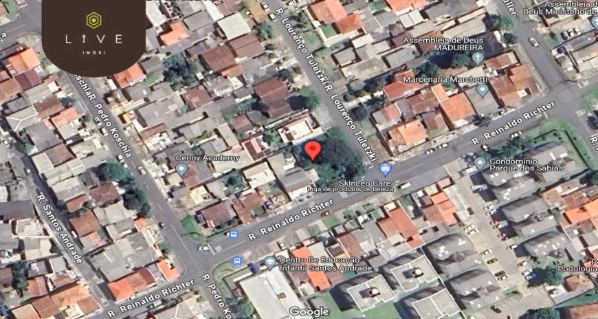 Terreno de esquina positiva - ZR2, com 425m², a venda no bairro Campo Comprido.