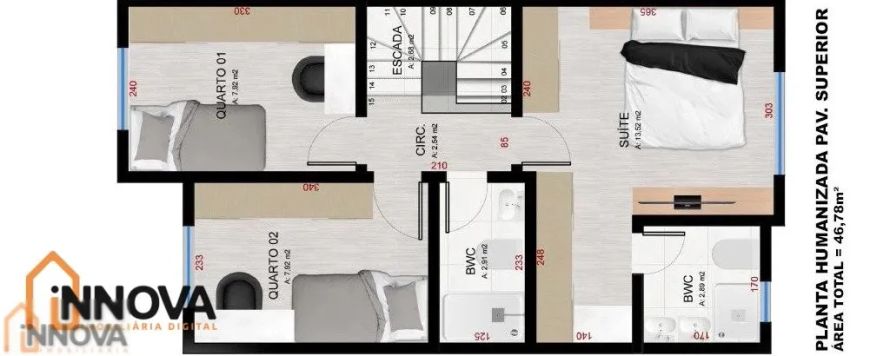 Sobrado com 3 quartos à venda por R$ 620000.00, 103.05 m2 - ALTO BOQUEIRAO - CURITIBA/PR