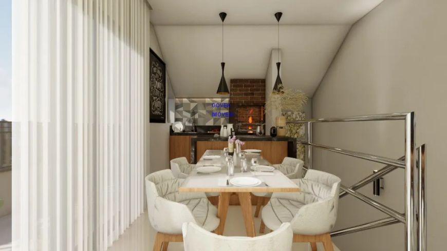 sobrado triplex 211m², 3 quartos, sendo uma suite, sala dois ambiente, cozinha, ático com terraço e