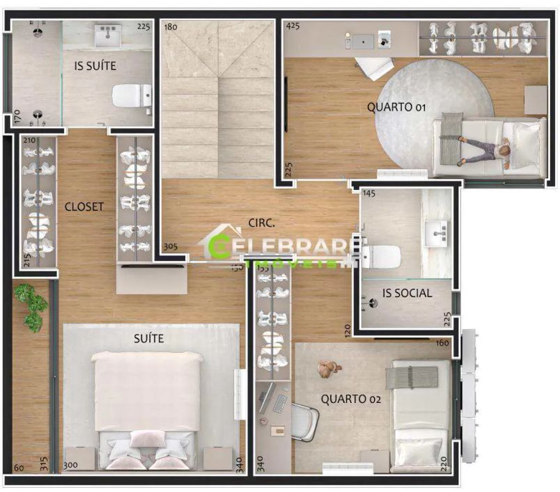 TRIPLEX NOVO BAIRRO ALTO! ALTO PADRÃO,03 QTOS,SUÍTE,TERRAÇO