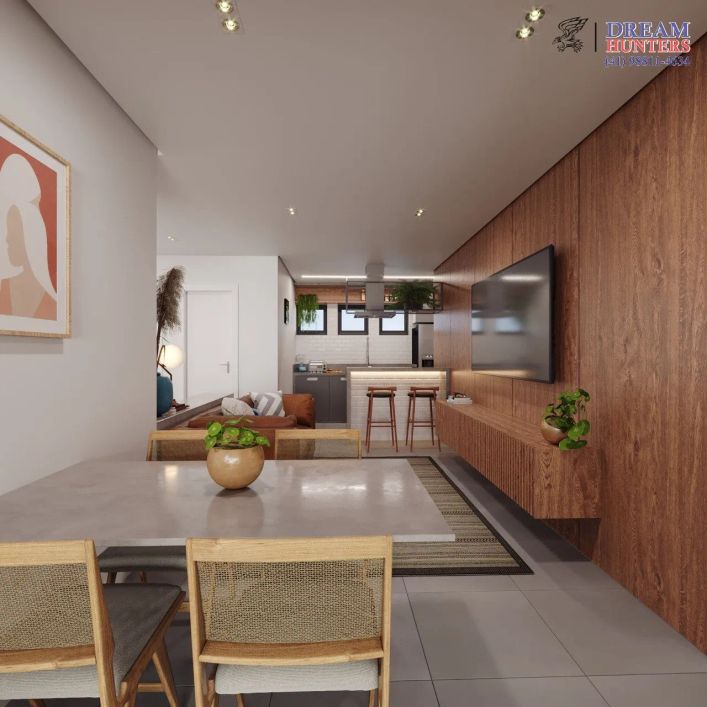 Apartamento de 74,82m² no bairro Bacacheri, com 3 quartos (1 suíte), 2 banheiros e 1 vaga de garagem
