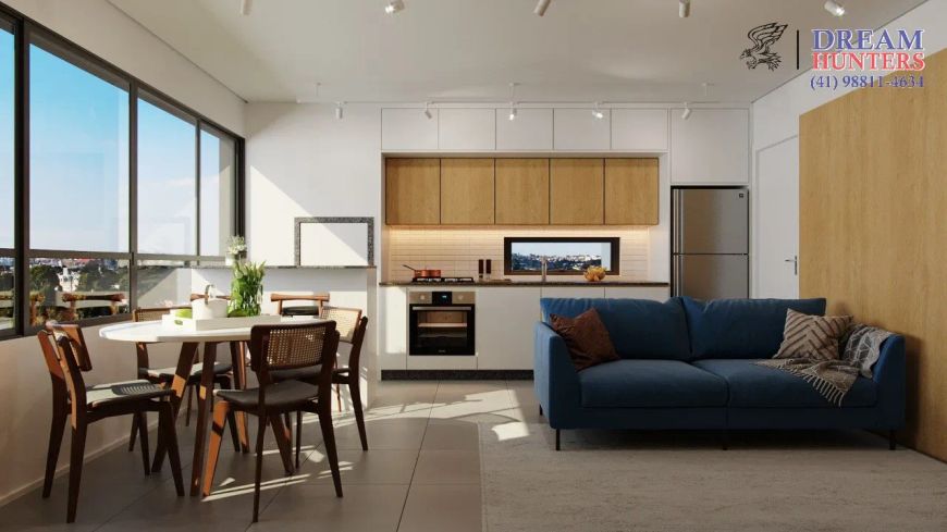 Apartamento de 74,82m² no bairro Bacacheri, com 3 quartos (1 suíte), 2 banheiros e 1 vaga de garagem