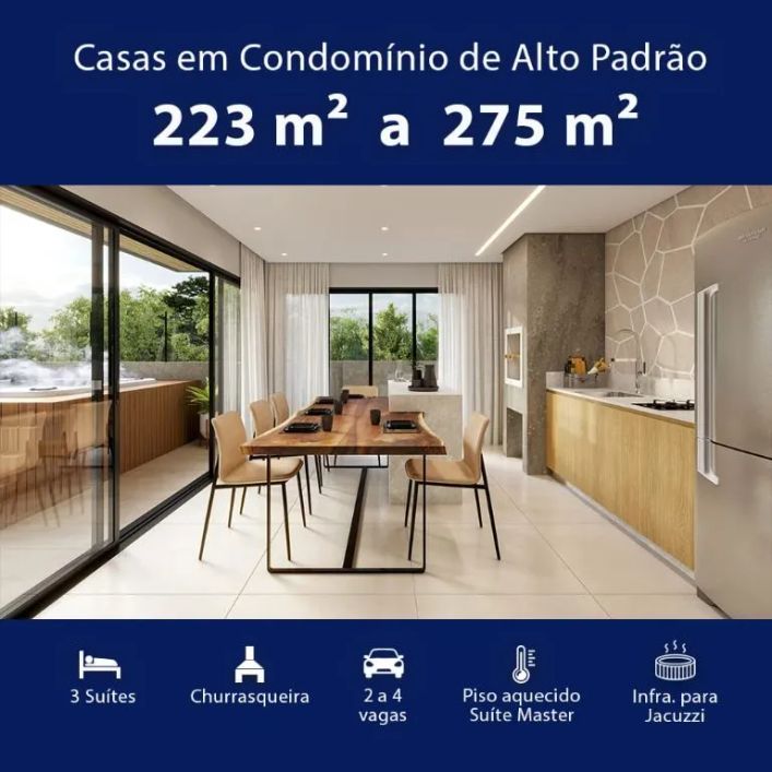 Casa em Condomínio com 3 suítes