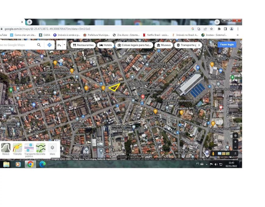 Terreno à venda no bairro Portão em Curitiba/PR