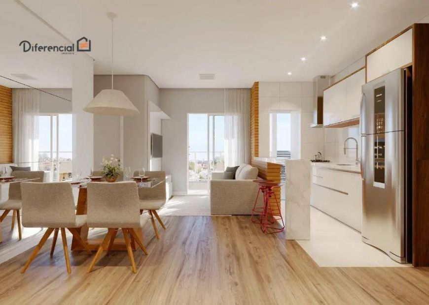 Apartamento com 2 dormitórios à venda, 55 m² por R$ 493.894,04 - Tingui - Curitiba/PR